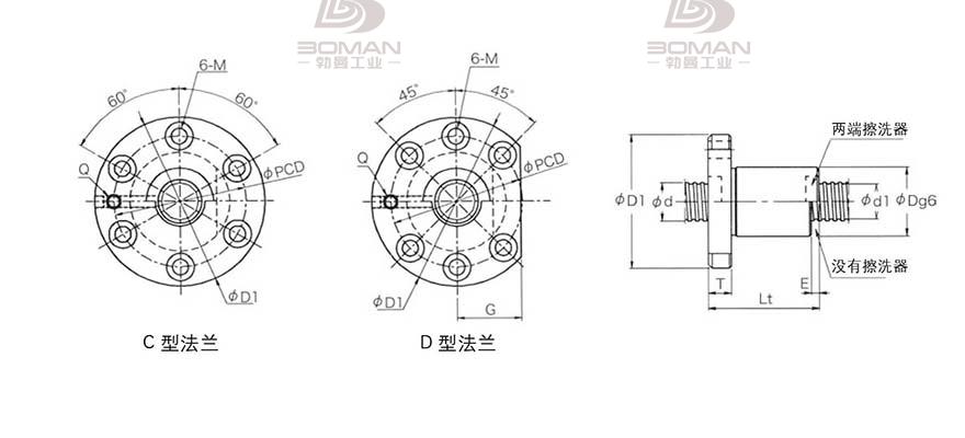 KURODA GD5010JT-DDPR 日本黑田精工丝杠钢珠安装方法